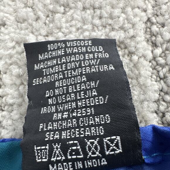 Kaftan Bell Pepper One Size Dress Blue Green Glitter Embellishments Floral Midi - Picture 14 of 16